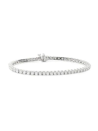 Shop Saks Fifth Avenue 14k White Gold & Diamond Tennis Bracelet