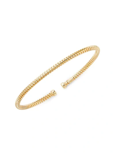 Shop Saks Fifth Avenue 14k Gold Cable Cuff Bracelet