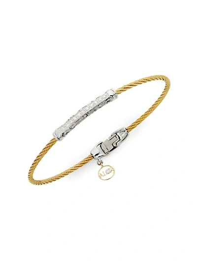 Shop Alor 18k Gold, Stainless Steel & Diamond Bracelet