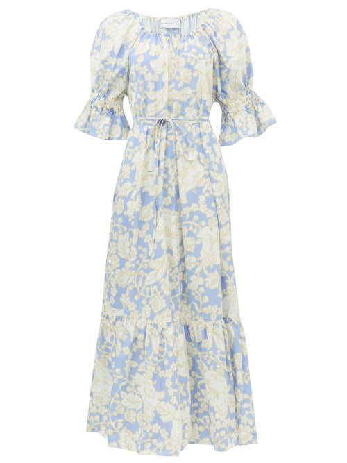 printed cotton maxi dress