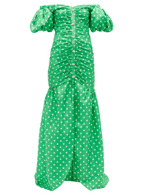 alessandra rich dress polka dot
