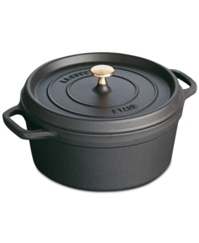 Shop Staub Cast Iron 5.5-qt. Round Cocotte In Black