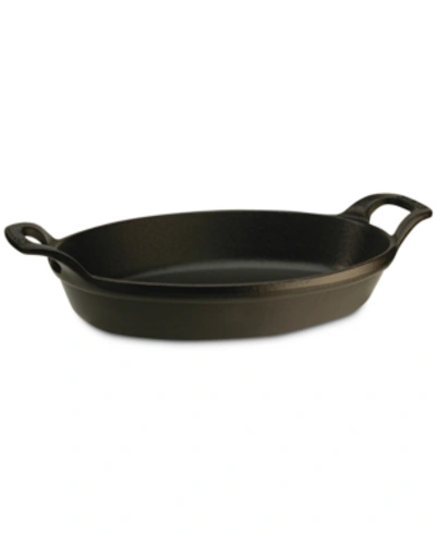 Shop Staub 12.5" X 9" Cast Iron Oval Baking Dish In Matte Black