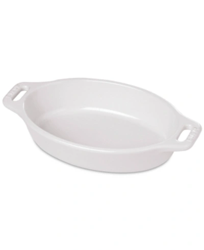 Shop Staub Ceramic 11" Oval Baking Dish In White