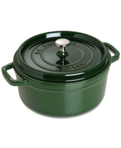 Shop Staub Enameled Cast Iron 5.5-qt. Round Cocotte In Basil