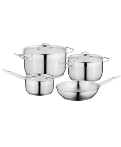 Shop Berghoff Hotel 7pc Stainless Steel Cookware Set In Silver