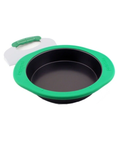 Shop Berghoff Perfect Slice 9" Round Cake Pan With Silicone Sleeve In Green