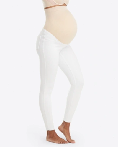 Shop Spanx Mama Maternity Ankle Jean-ish Leggings In White
