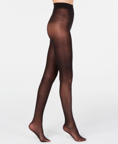 Shop Donna Karan Women's Evolution Semi-sheer Pantyhose D0c321 In Black
