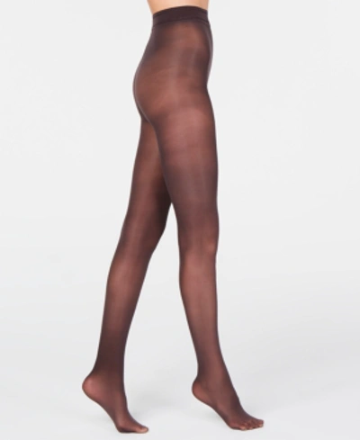 Shop Donna Karan Women's Evolution Semi-sheer Pantyhose D0c321 In Off Black