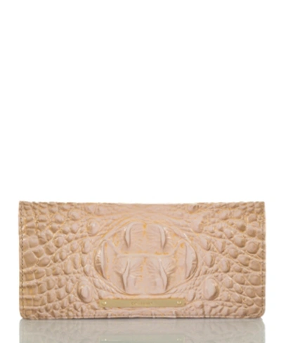 Shop Brahmin Ady Melbourne Ombre Croc Embossed Leather Wallet In Chiffon/gold