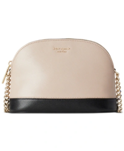 Shop Kate Spade Spencer Dome Crossbody In Parchment Multi/gold