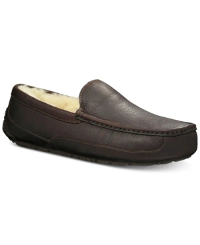 Shop Ugg Men's Ascot Moccasin Slippers Men's Shoes In China Tea