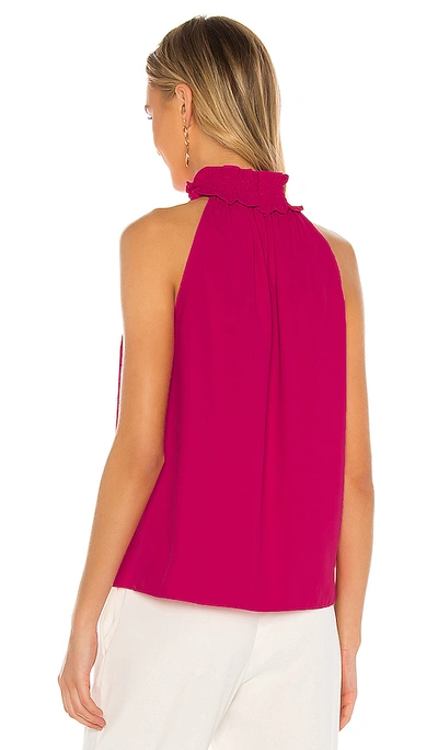 Shop Amanda Uprichard Talita Top In Hot Pink