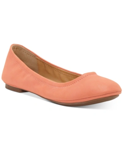 Shop Lucky Brand Women's Emmie Ballet Flats Women's Shoes In Fusion Coral