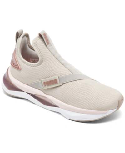 Shop Puma Women's Lqdcell Shatter Mid Multi Casual Sneakers From Finish Line In Silver Cloud-rose Gold-ro