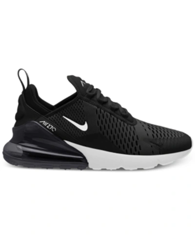 Shop Nike Men's Air Max 270 Casual Sneakers From Finish Line In Black, Anthracite White
