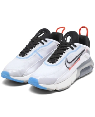 Shop Nike Women's Air Max 2090 Casual Sneakers From Finish Line In White/black