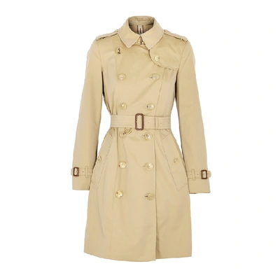 Shop Burberry Chelsea Camel Cotton Trench Coat