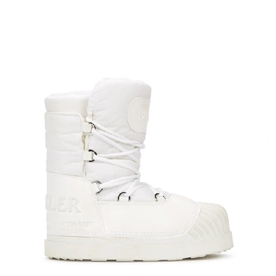 Shop Moncler X Moon Boot Uranus White Snow Boots