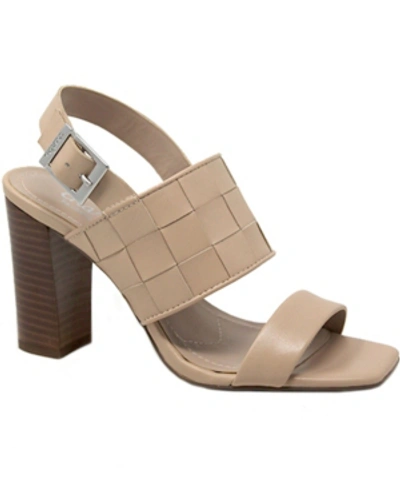 Shop Charles By Charles David Maison Block-heel City Sandals Women's Shoes In Nude