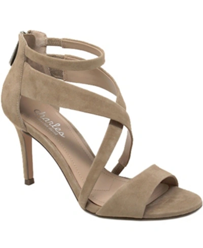 Shop Charles By Charles David Harrison Strappy Dress Sandals Women's Shoes In Latte