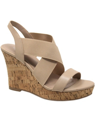 Shop Charles By Charles David Lupita Platform Wedge Sandals Women's Shoes In Nude