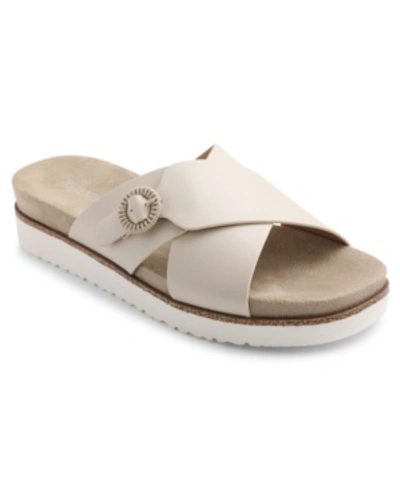 Shop Kensie Women's Delicah Slide Sandal Women's Shoes In Off-white
