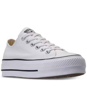 chuck taylor all star lift clean leather low top white