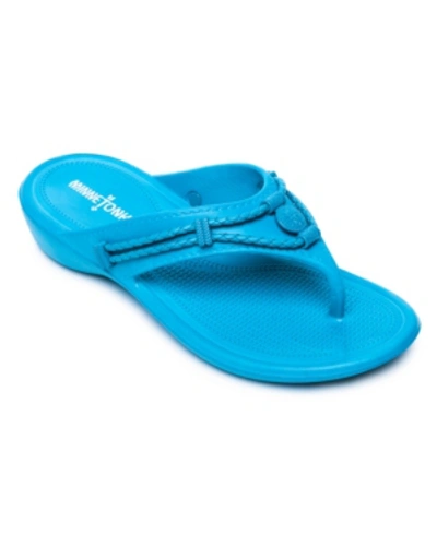 Shop Minnetonka Women's Silverthorne Prism Thong Sandals Women's Shoes In Turquoise