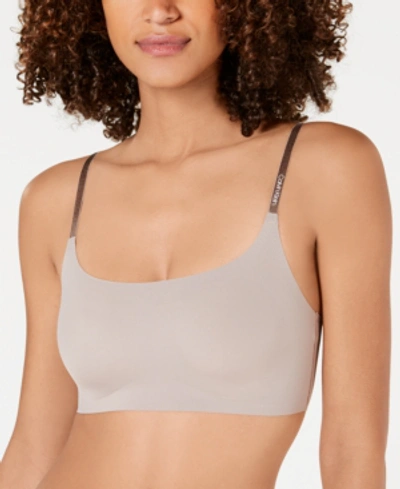 Calvin Klein Invisibles Comfort Lightly Lined Retro Bralette Qf4783 In  Josephine