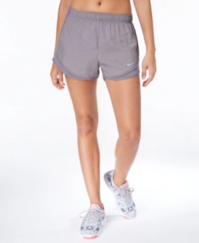 Shop Nike Women's Dri-fit Tempo Running Shorts In Gunsmoke