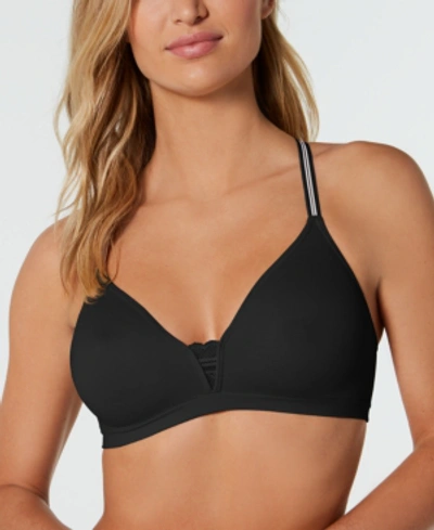 Hanes Ultimate T-shirt 2-ply Wireless Bra With Cool Comfort Dhhu26, Online  Only In Black