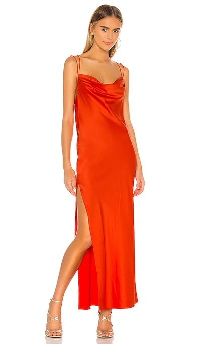 Shop Michael Costello X Revolve Braxton Dress In Red Orange