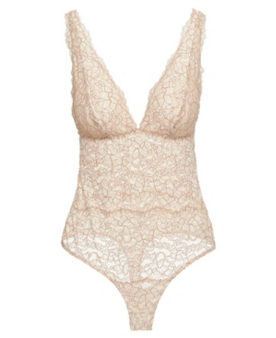 Shop Cosabella Pret-a-porter Lace Thong Bodysuit, Online Only In Moon Iv/ma