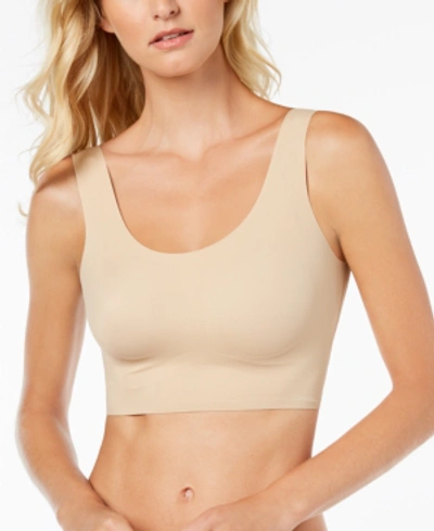 Shop Calvin Klein Invisibles Comfort Lined Scoop-neck Bralette Qf4782 In Bare