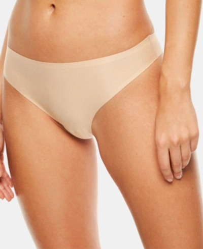 Shop Chantelle Women's Soft Stretch One Size Seamless Thong Underwear 2649, Online Only In Ultra Nude