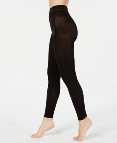 Shop Donna Karan Matte Jersey Footless Tights In Black