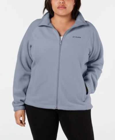 Shop Columbia Plus Size Benton Springs Fleece Jacket In Cirrus Grey Heather