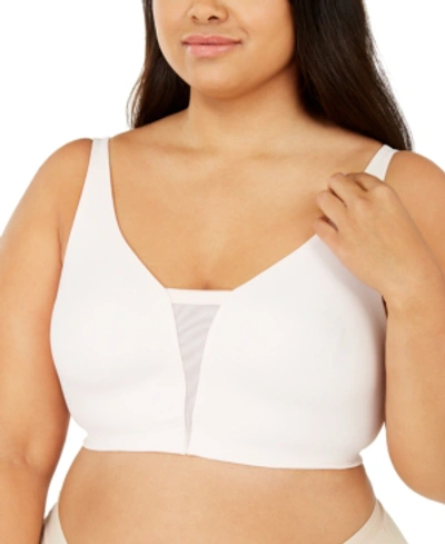 Shop Calvin Klein Women's Plus Size Invisibles Comfort Wirefree Unlined Bralette Qf5666 In Nymphs Thigh