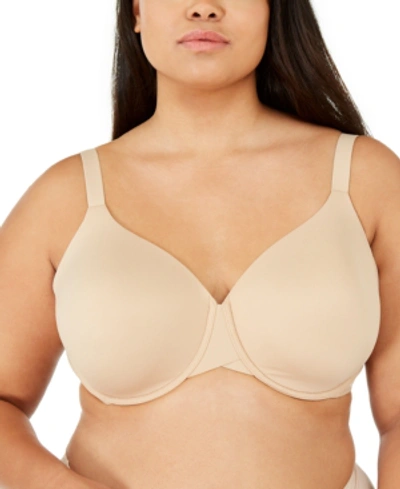 Shop Calvin Klein Women's Plus Size Perfectly Fit Lightly Lined Full Coverage Bra Qf5383 In Bare