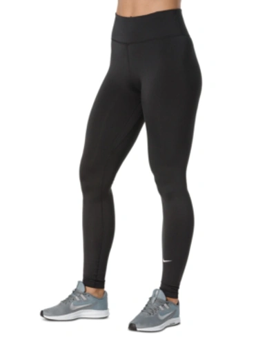 Shop Nike Women's One Dri-fit Leggings In Black/white