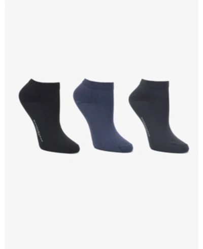 Shop Donna Karan Soft Microfiber 3 Pc Low Cut Dress Sock In Multi