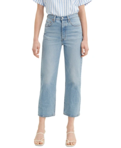Shop Levi's Women's Ribcage Straight Ankle Jeans In Tango Love
