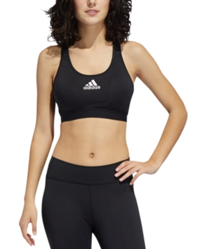 Shop Adidas Originals Adidas Women's Don't Rest Alphaskin Racerback Medium Impact Sports Bra In Black