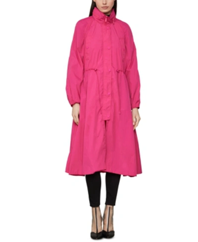 Shop Bcbgmaxazria Maxi Anorak Jacket In Neon Pink