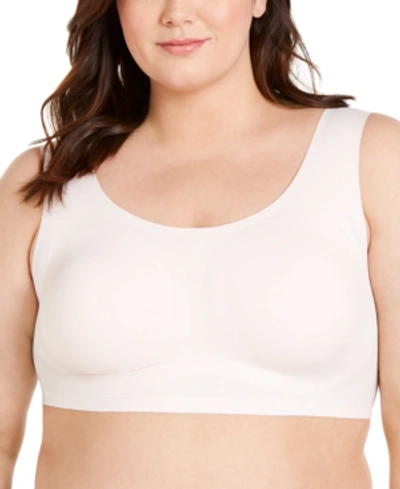 Shop Calvin Klein Women's Plus Size Invisibles Comfort Seamless Bralette Qf5830 In Nymphs Thigh