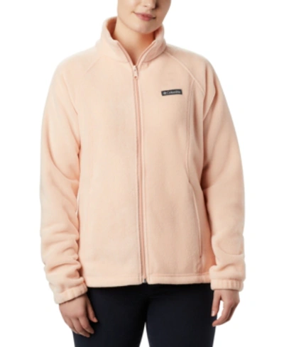 Shop Columbia Women's Benton Springs Fleece Jacket In Peach Cloud