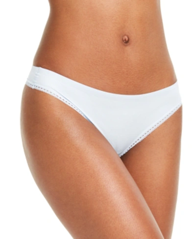 Shop Calvin Klein Women's Liquid Touch Thong Underwear Qf4480 In Baby Blue