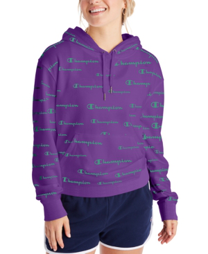 purple champion hoodie womens
